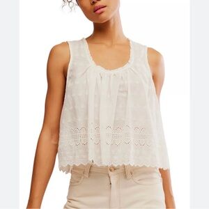 Free People Marina Eyelet Tank